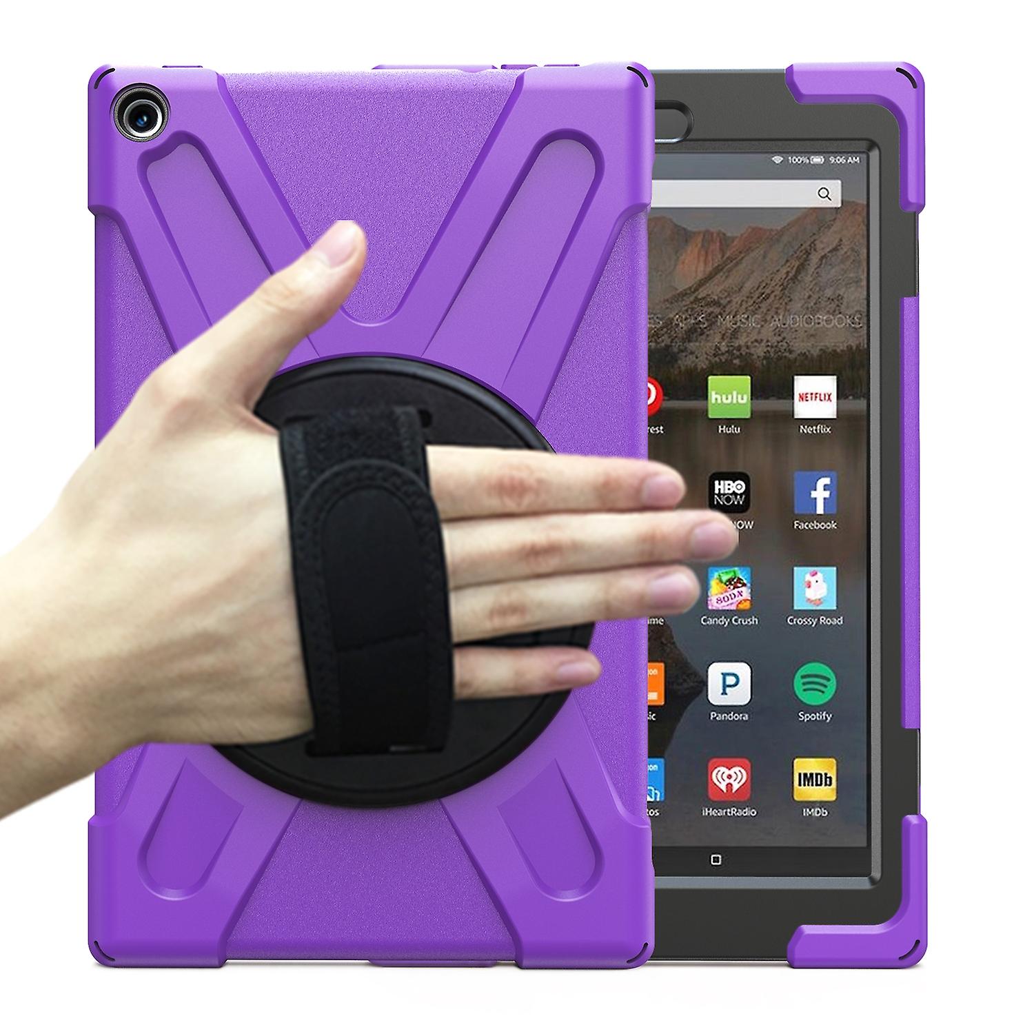 For Amazon Kindle Fire HD10 2019 Shockproof Silicone+PC Case