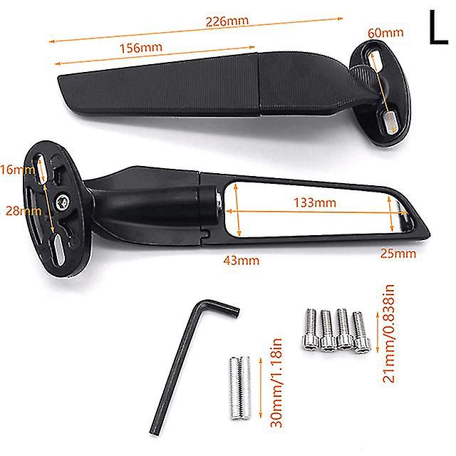 2pcs/p Cycle Modified Wing Adjable Rotating View Moto Accessories