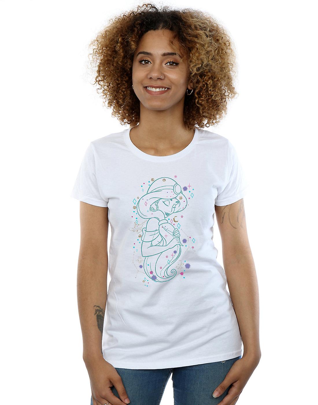 迪斯尼女人\apos;s阿拉丁公主茉莉花写在明星T恤