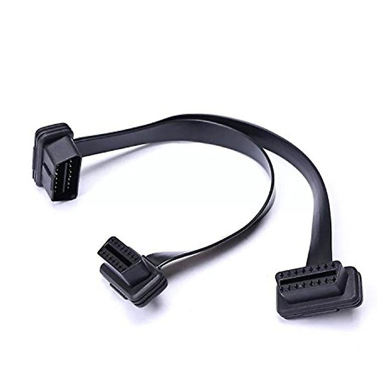 Obd II Obd2 16 دبوس ذكر إلى أنثى كابل تمديد 30 سنتيمتر سيارة تشخيص موسع الحبل محول Elm327 القراء الماسحات الضوئية Obdii Code