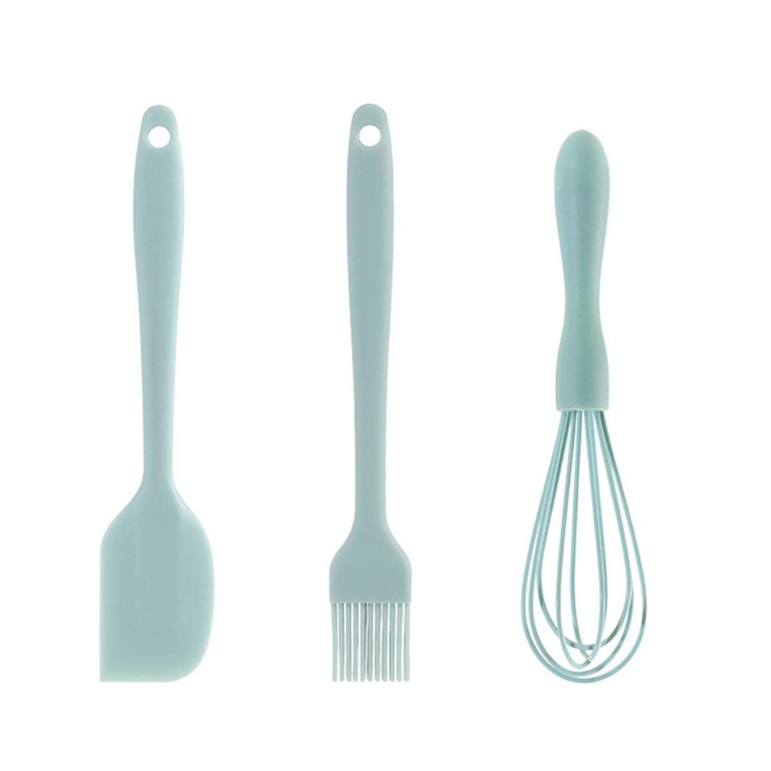 Silicone Spatula Set 3pcs Heat-resistant Cooking Baking Tool Non-stick One Piece Seamless Design