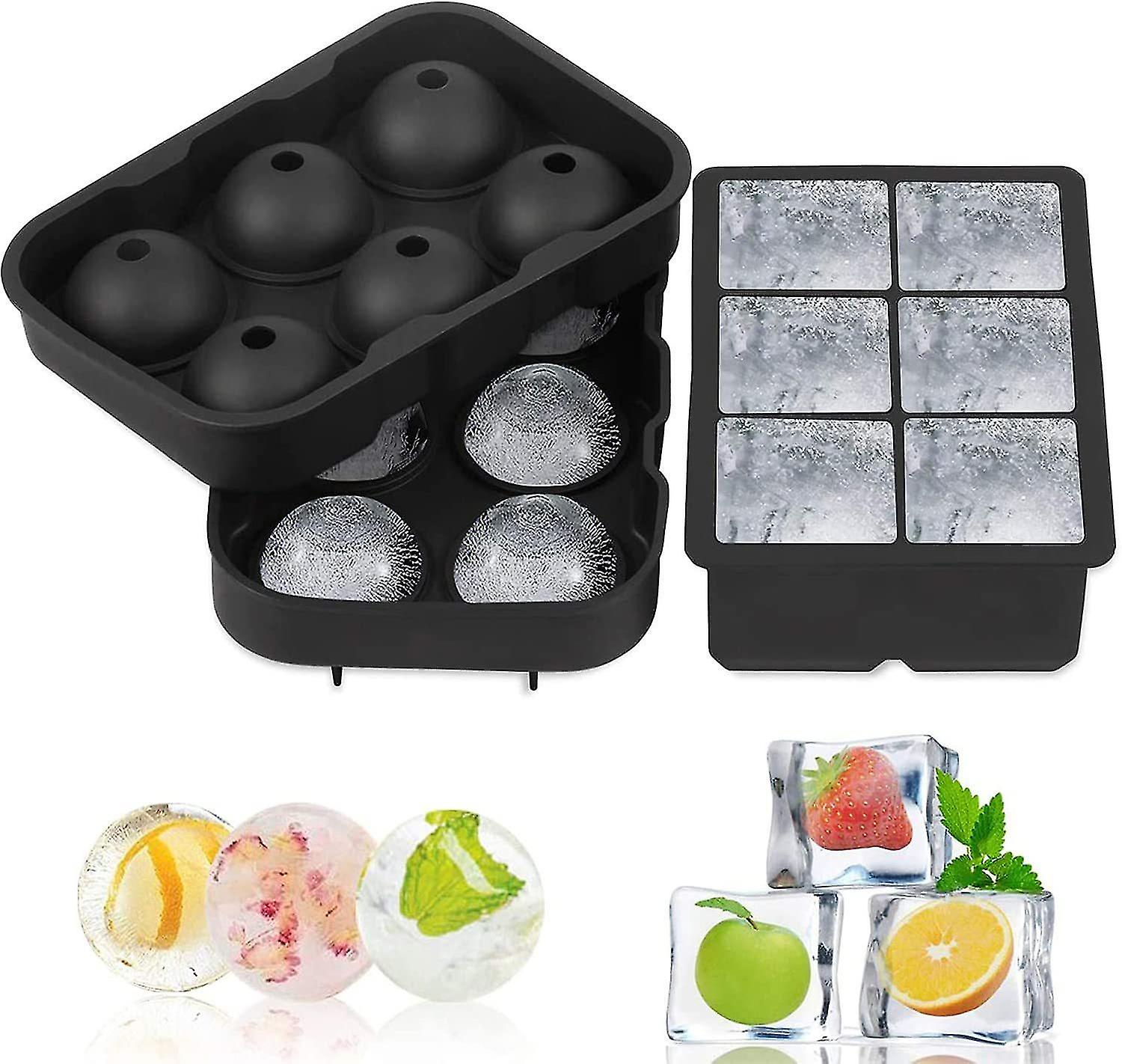 2 Pack Ice Cube Trays Ice Balls And Ice Cube Molds
