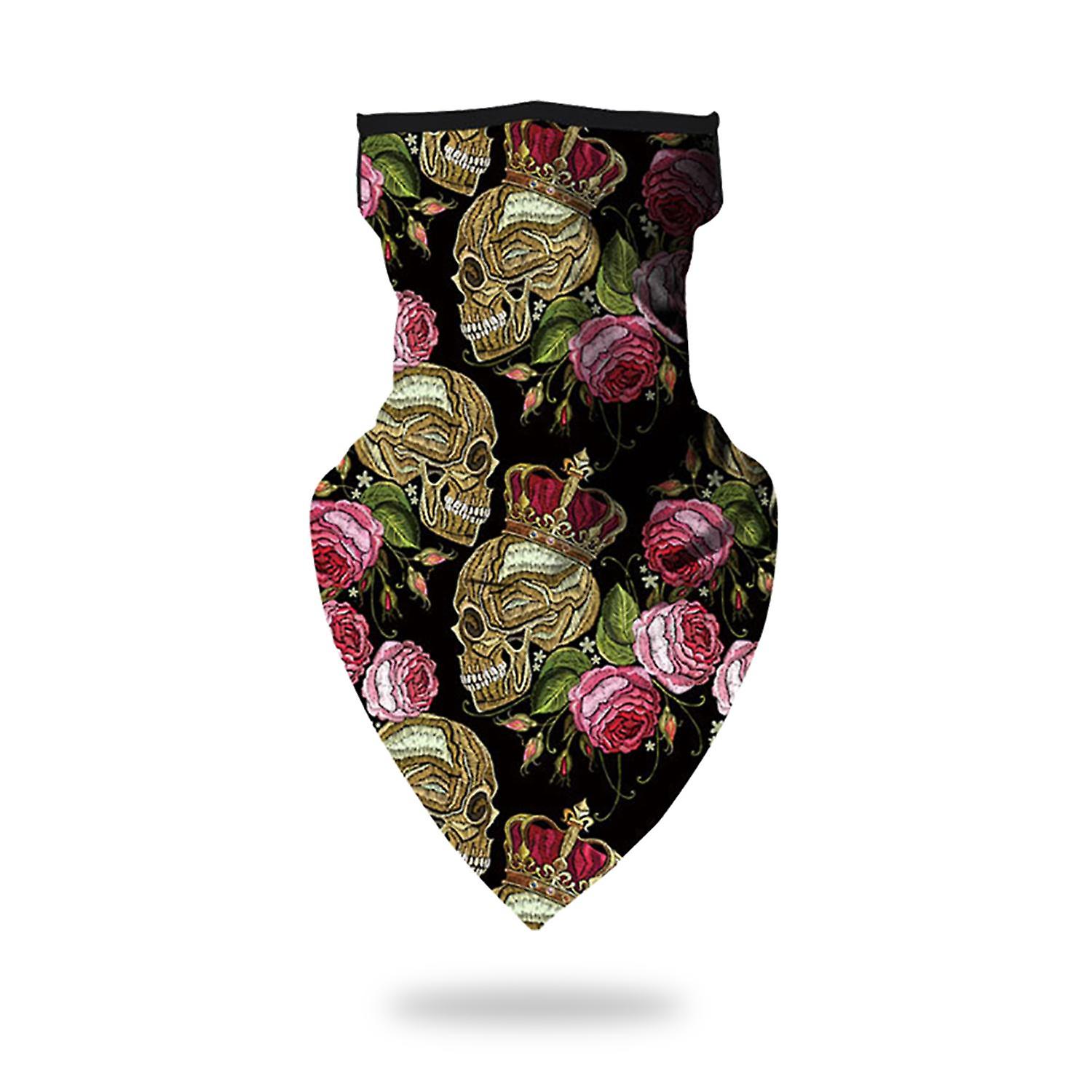 Vindtett Biker Flower Balaclava For menn