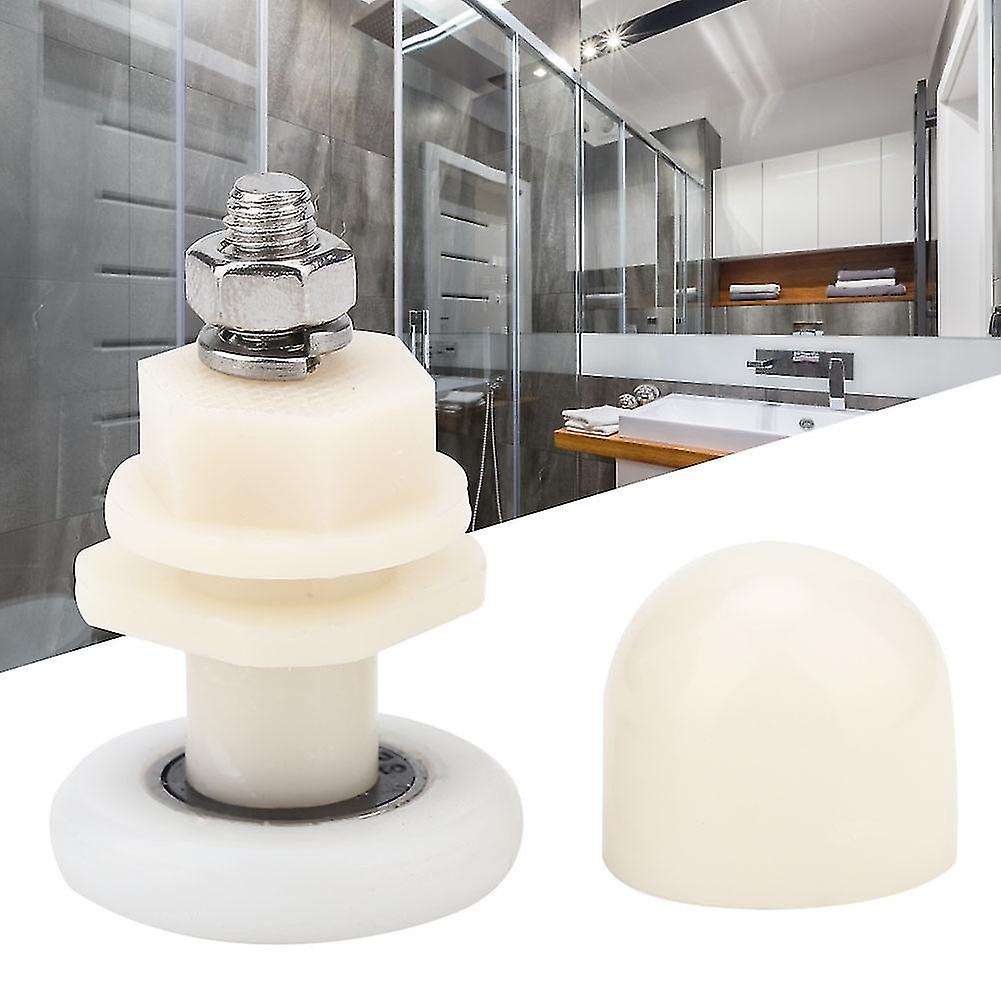 8pcs Durable Plastic Sliding Roller Track Door Wheel 25mm Silent