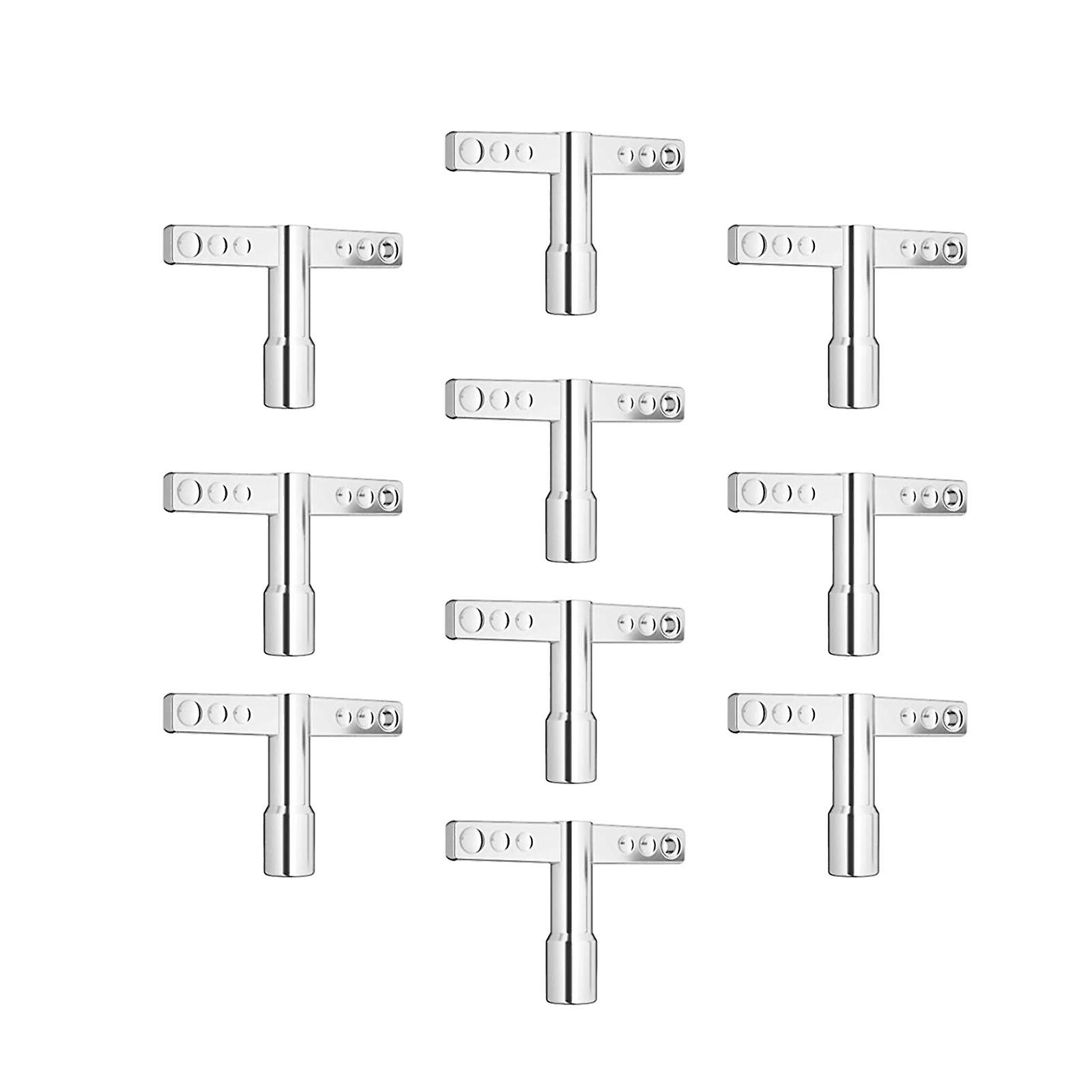 10x Drum Tuning Key Drill Bit Percussion Hardware Drummer Gift Drum Keys Tool T style