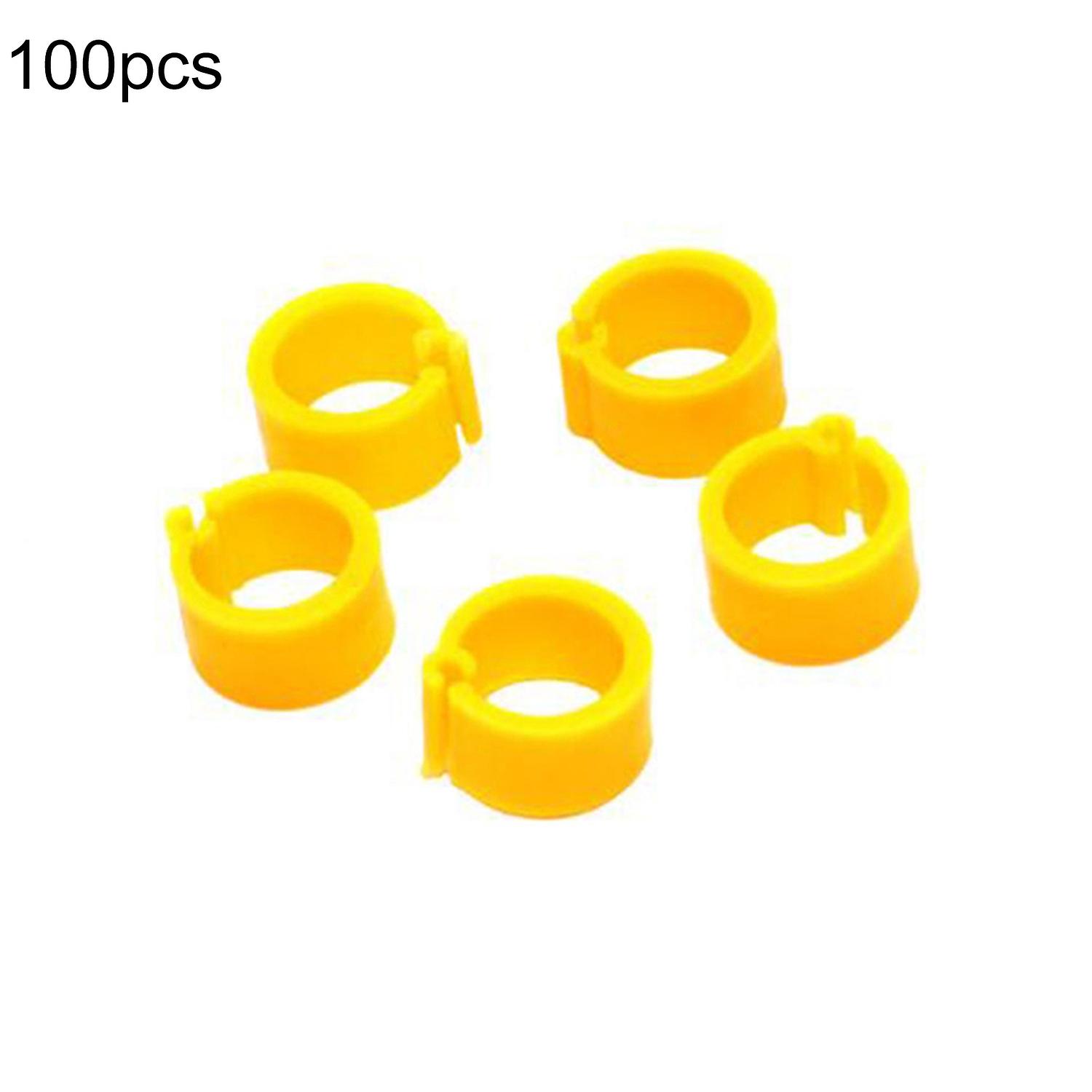 ZHOUBA 100Pcs 8mm Identification Opening Leg Foot Rings for Poultry Birds