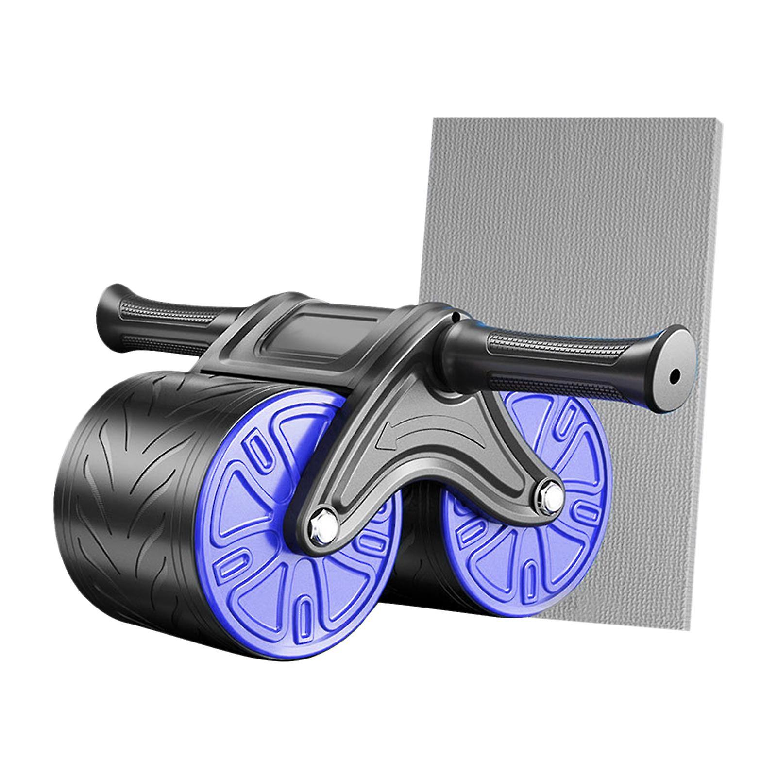 Ab Roller Wheel Automatic Return Abdominal Core Strength Training Ab Machine Red