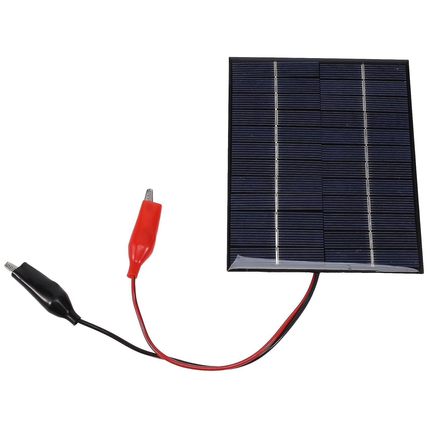 Vandtæt solpanel 5w 12v udendørs DIY solceller oplader Polysilicium epoxy paneler 136x110mm Fo