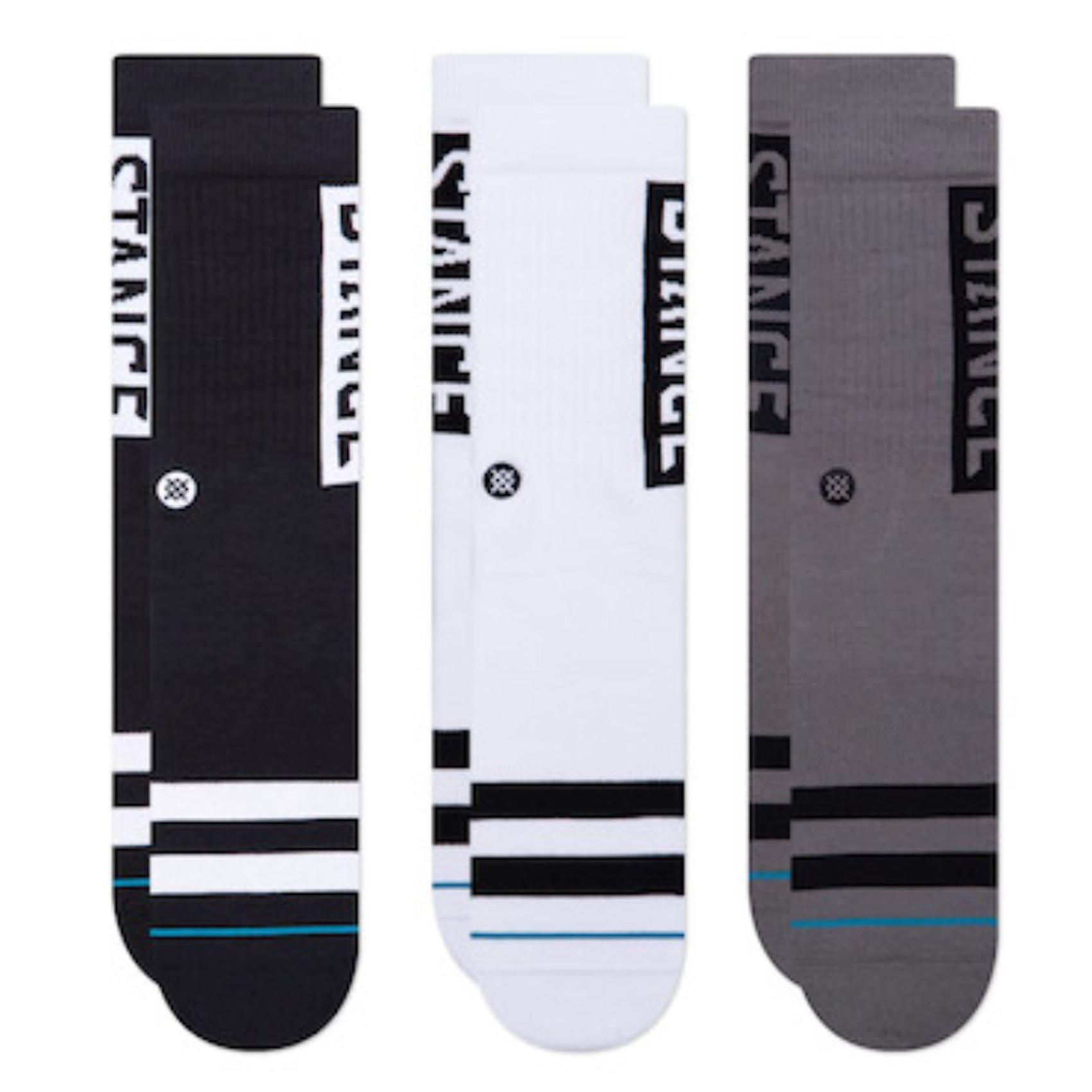 Stance Men's 3 Pack Crew Socks ~ OG 3 Pack