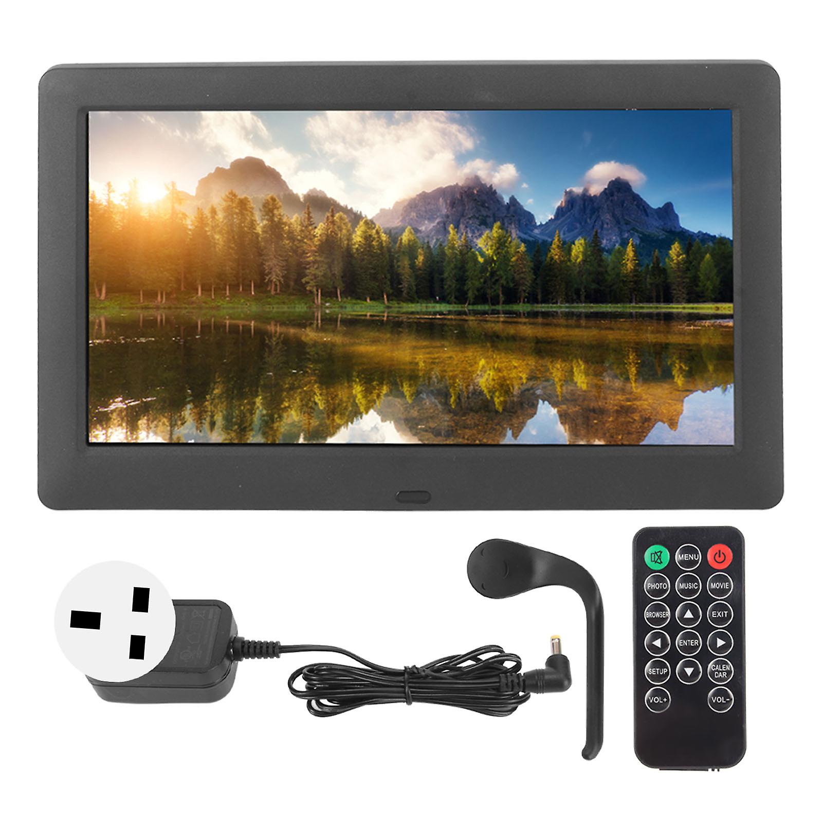 8" HD IPS Digital Photo Frame with Music & Video Playback, USB Port, UK Plug