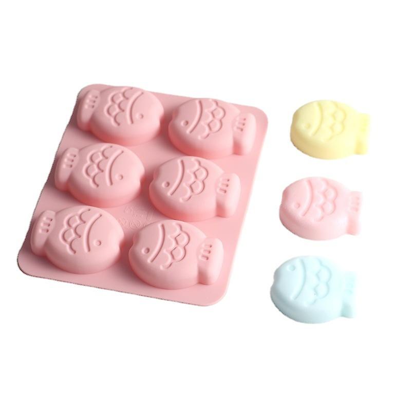 1pc Food Grade Silicone Muffin Cake Chocolate Mold,Pink