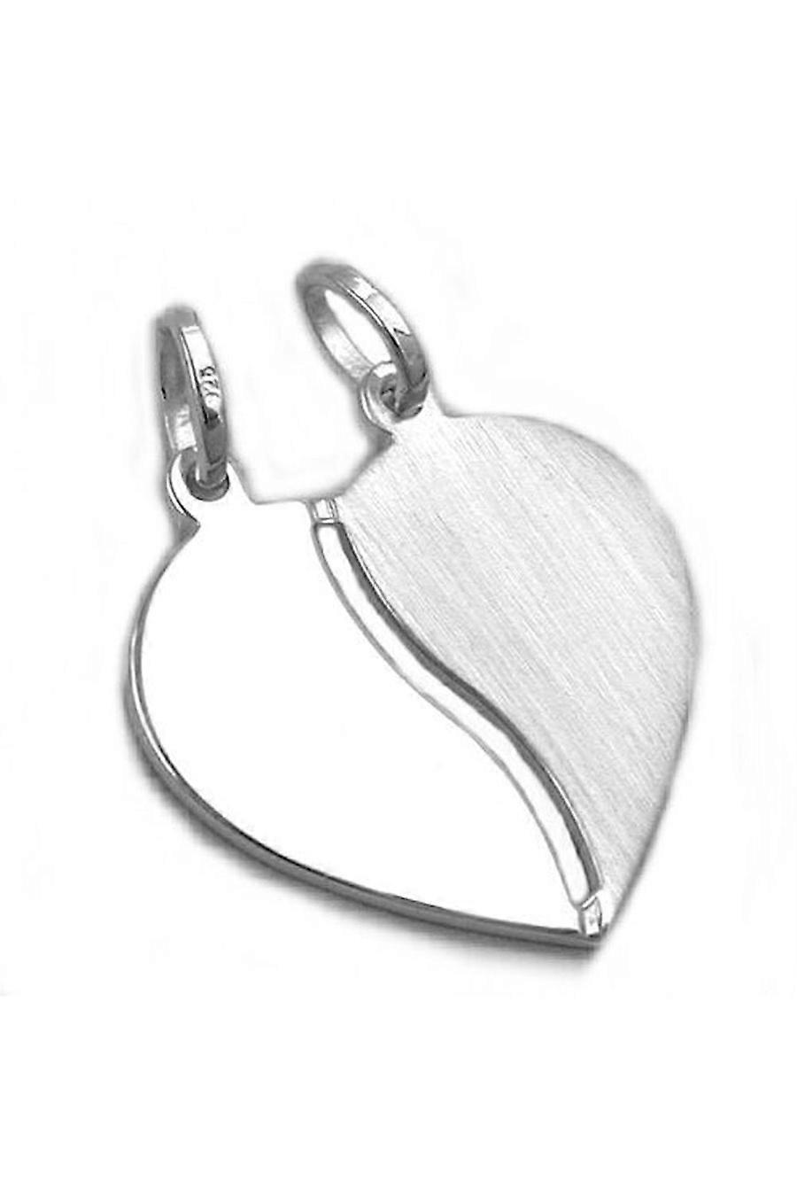 Friendship Pendants 2 Hearts Silver 925 - Gl91457