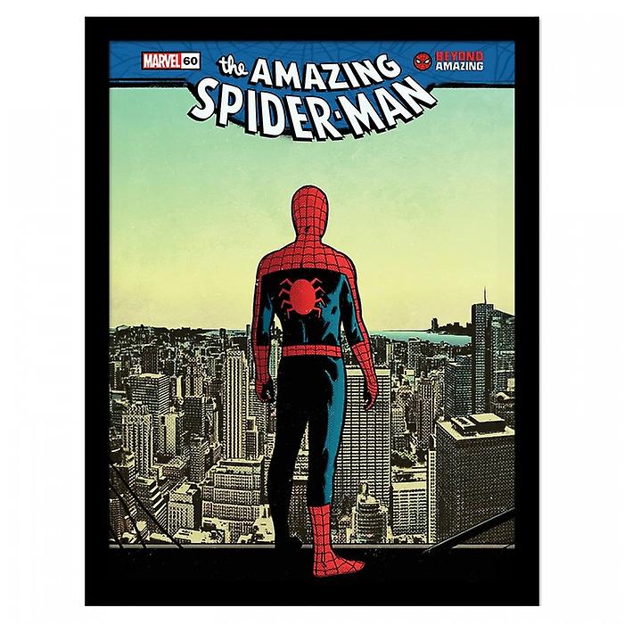 The Amazing Spider-Man Skyline Framed Poster