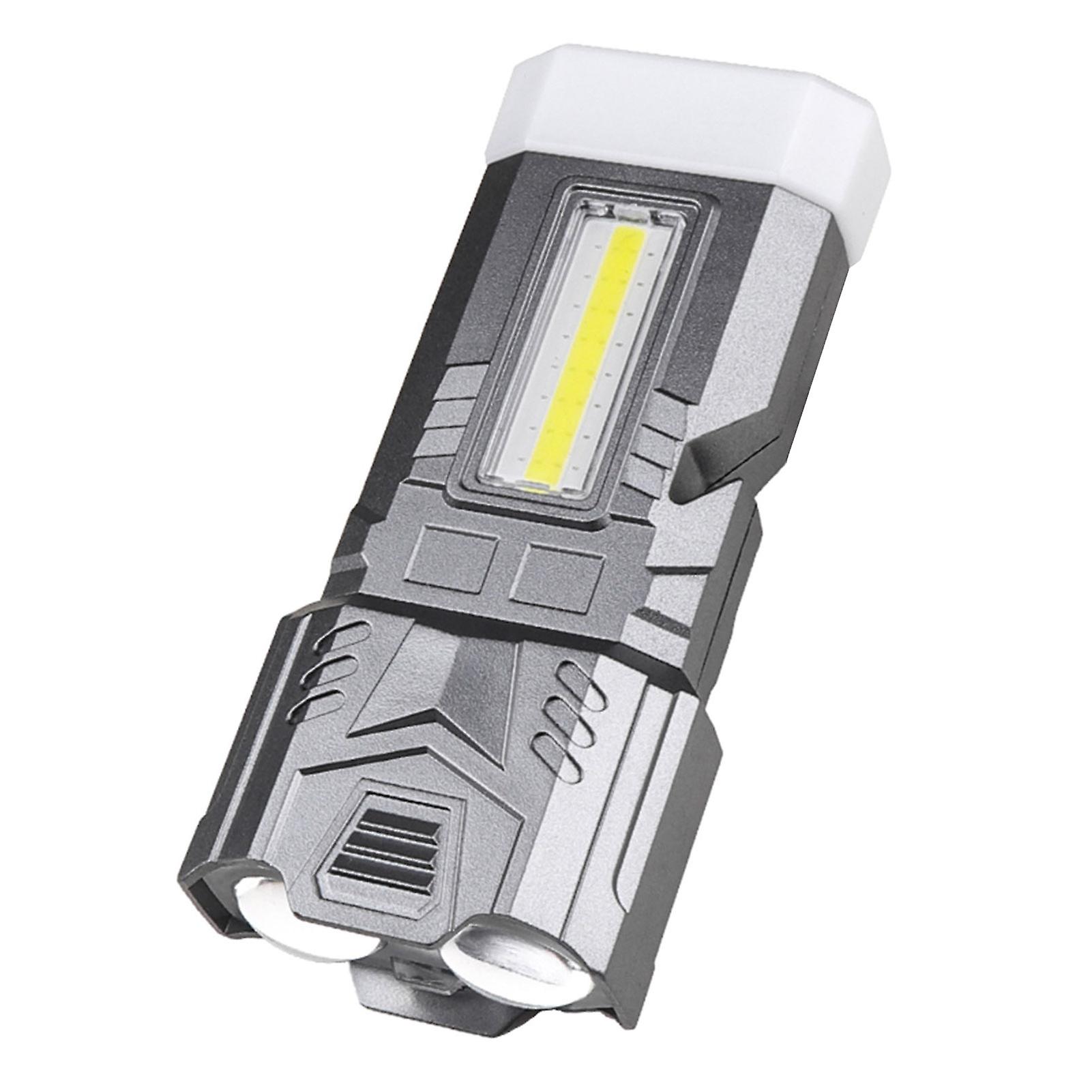 Camping Flashlight with Glass Breaker Super Bright Telescopic Zoom Multiple Lighting Modes Waterproof Rechargeable Flashlight LED Torch