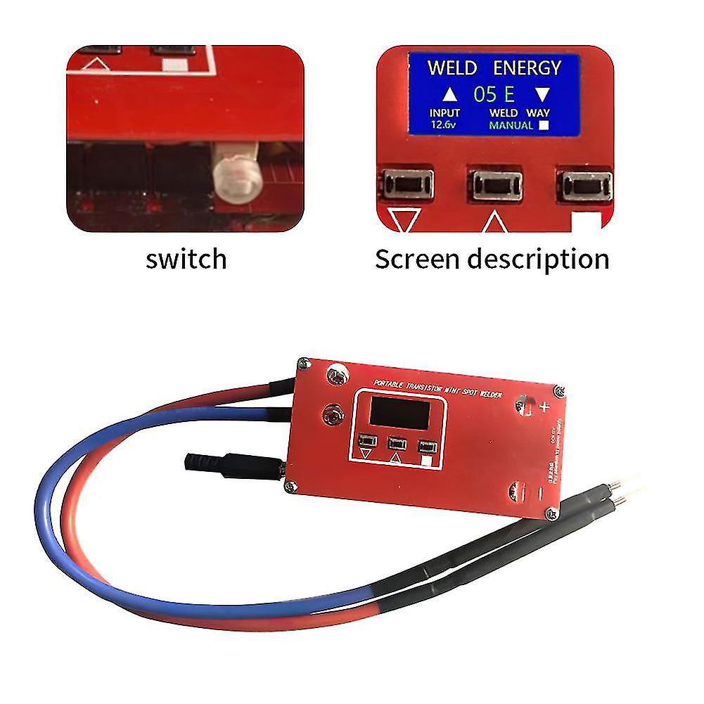 Portable Mini Spot Welder Diy Welding Machine Lcd Display 18650 Battery Various Welding Power Supply Spot Welder Welding Machine