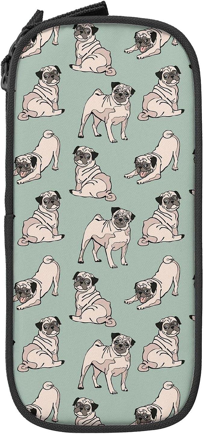 Pug Pencil Case Large Capacity Durable Pencil Pouch Storage Pen Bag with Zipper Pouch Box Stationary Case12844