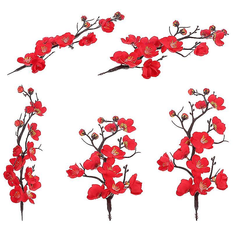 5pcs Simulated Wintersweet Flower Adorns
