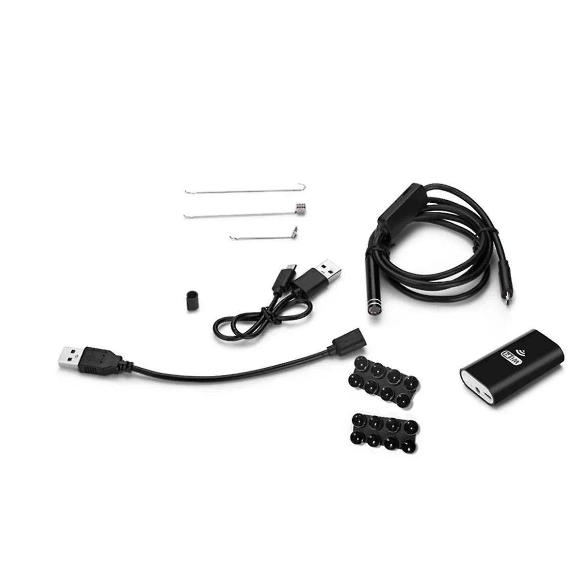 iOS WIFI endoskopkamera HD720P 8 mm myk kabel 6 LED-lys trådløs endoskopinspeksjonsboroskop for Android PC