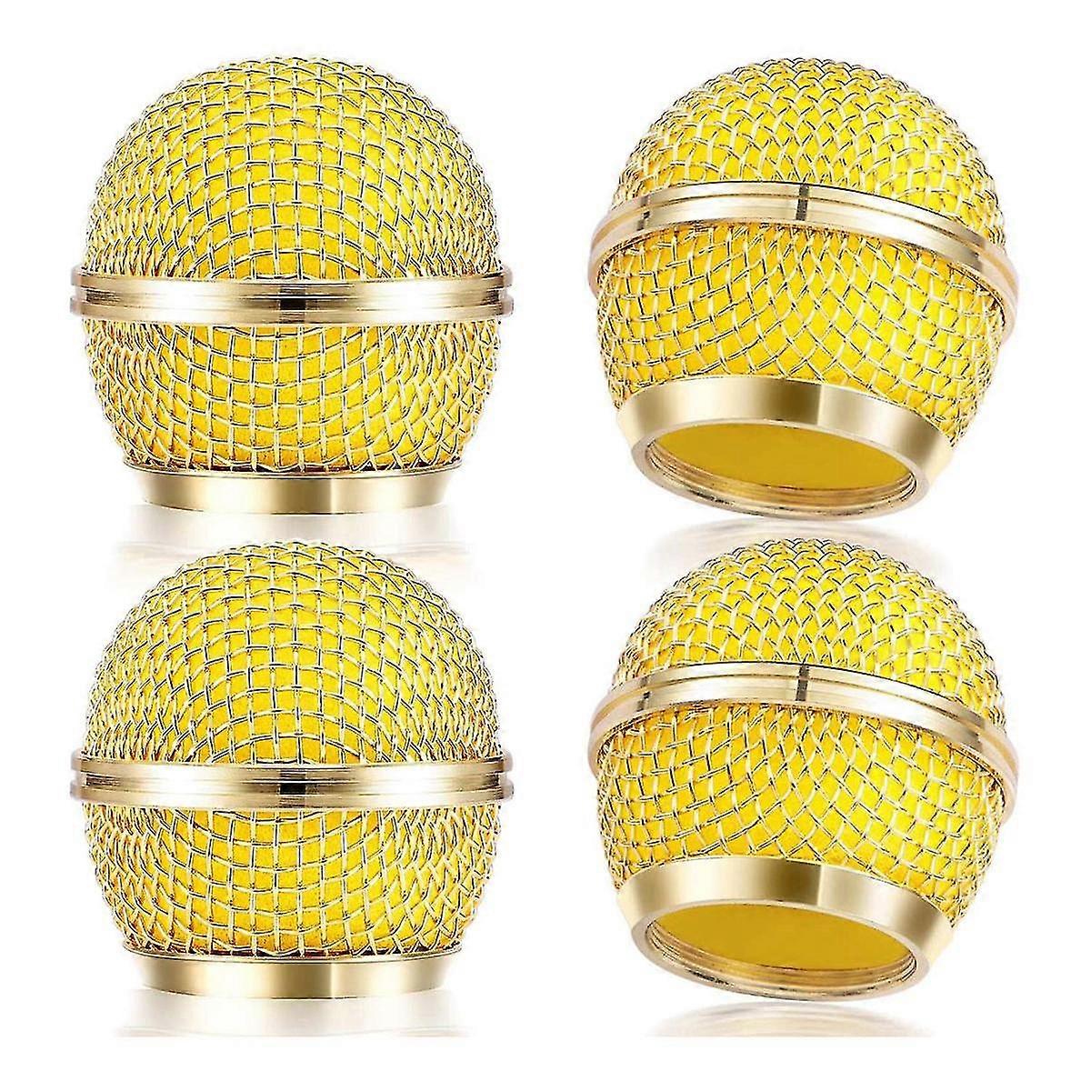 4PCS Mic Grille Replacement, Mesh Microphone Grill Head for SM58 Wireless Microphone & Wired Mics,-Good