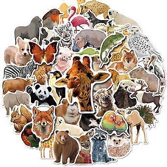100 Autocollants Animaux MEMOFYND - Réalistes, Imperméables, Réutilisables - Pour Enfants, Décoration