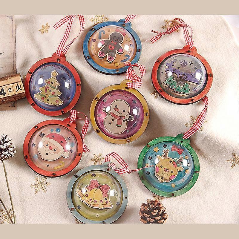 6 PCS Natal Chains Kit, Pingente Creative Arts and Crafts Set e Handmade Gift