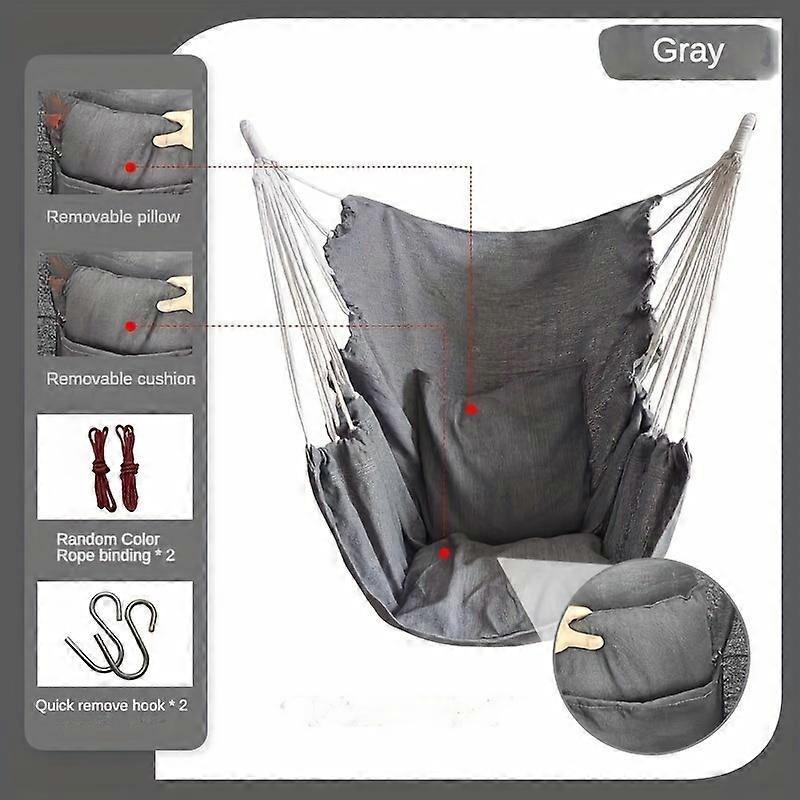 Upgrade Your Outdoor Living With This Sturdy Cotton Woven Hammock - Comfort & Durability Guaranteed!