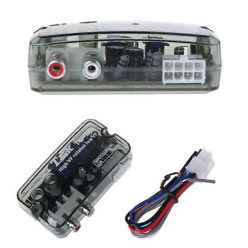 Td-22 Rca Stereo High To Low Adjustable Frequency Line Speaker Level Converter 12v Auto Car Audio Converter Adapter