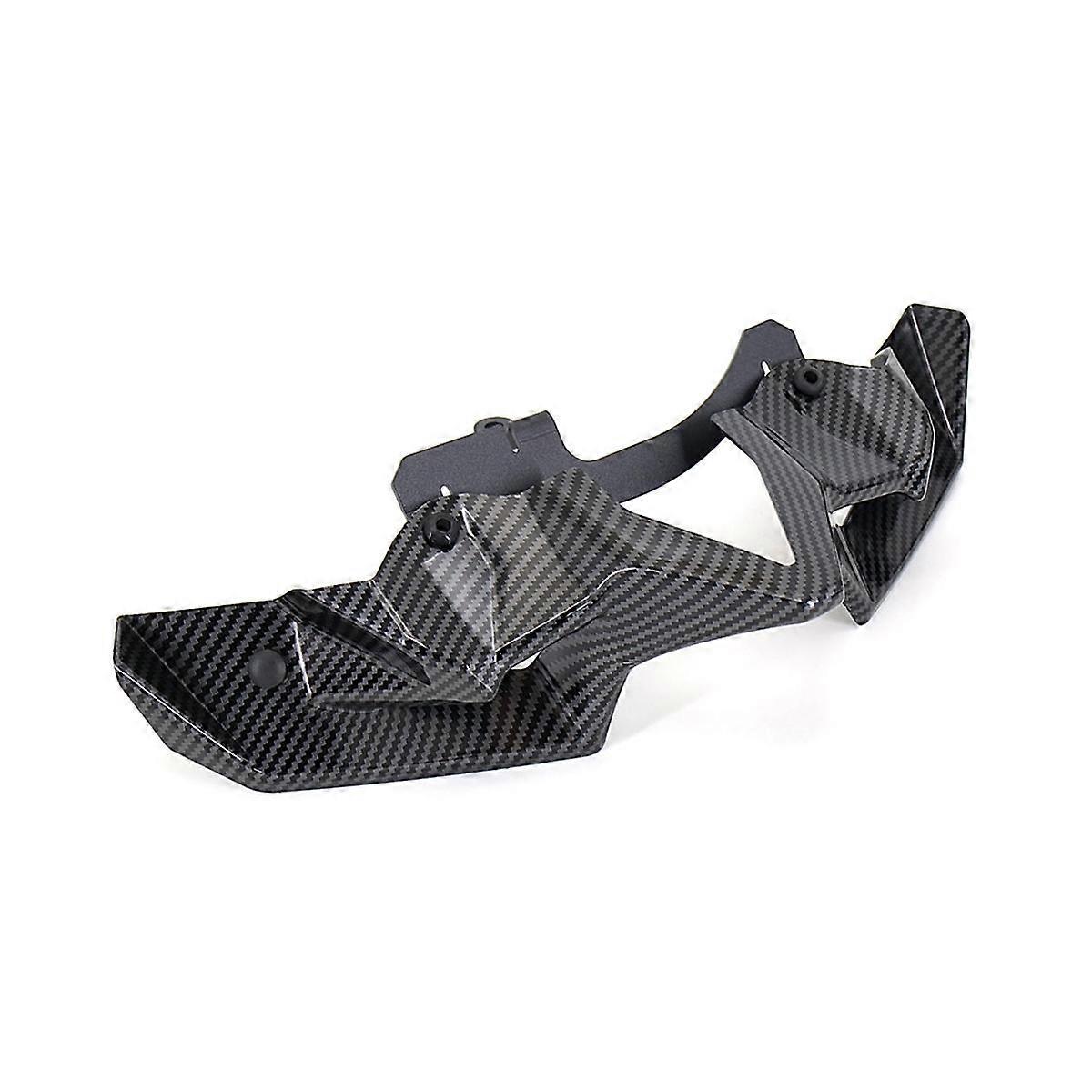 Motorcycle Front Spoiler Winglet Aerodynamic Wing Kit Spoiler for Z900 2020 2021 22(Carbon Fiber Pattern)