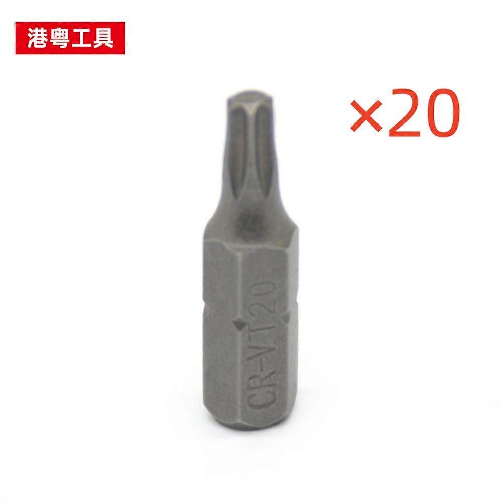 20pcs T20 plum blossom drill bits - boxed