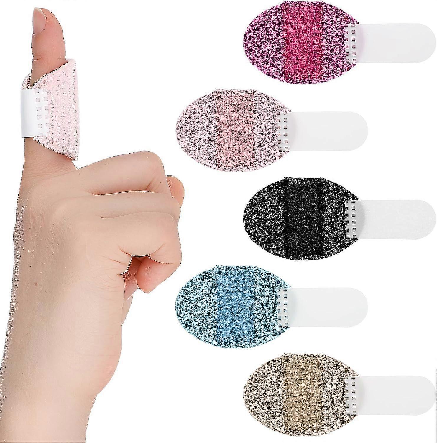 5pcs doigt attelle, kit d’attelle de support d’attelle de doigt à bande unique, redresseur de doigt