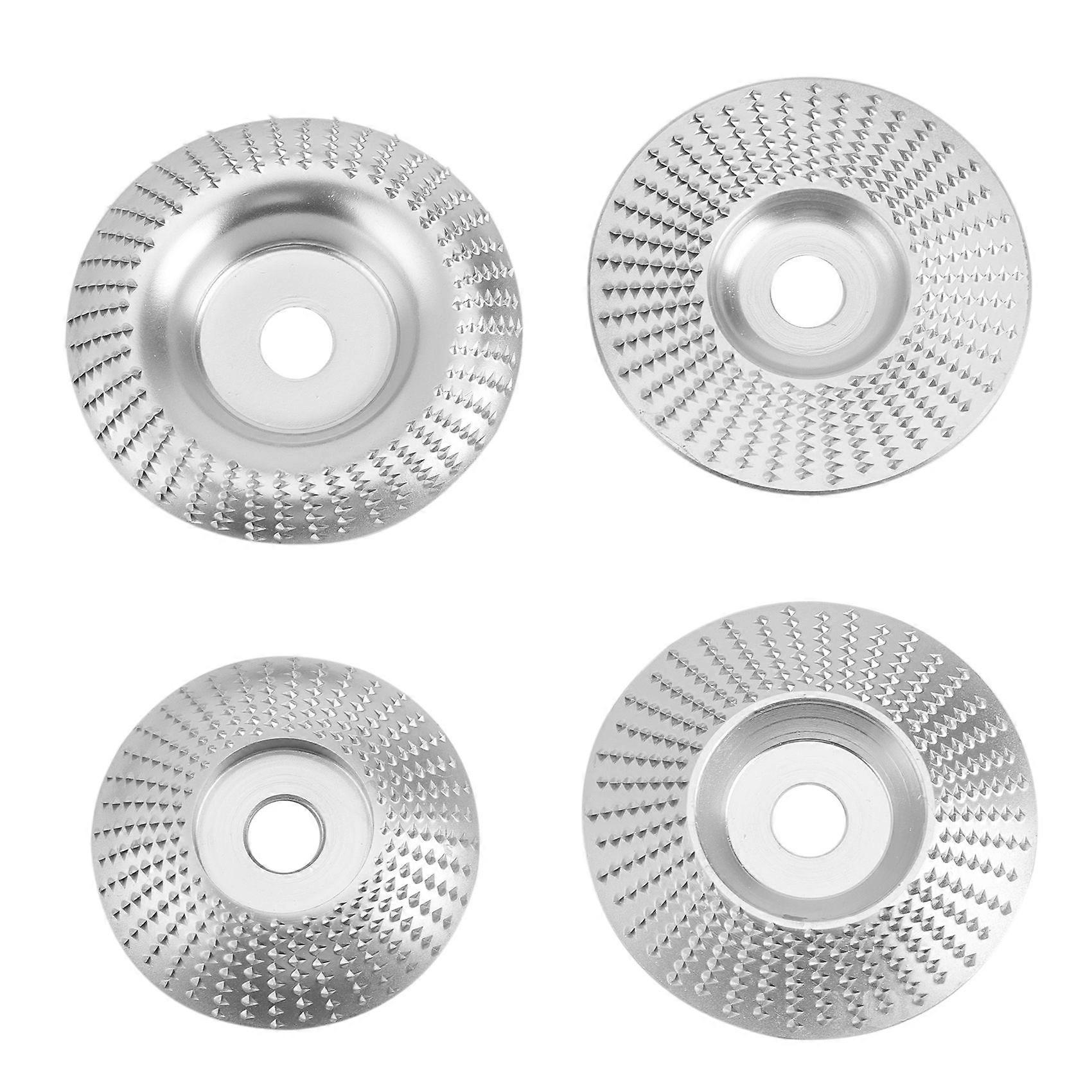 4 Types Wood Grinding Polishing Wheel Rotary Disc Sanding Wood Carving Tool Abrasive Disc Tools for Angle Grinder