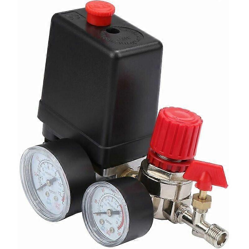 Air Compressor Pressure Switch Pressure Valve Switch Air Compressor with Gauge Regulators Edition