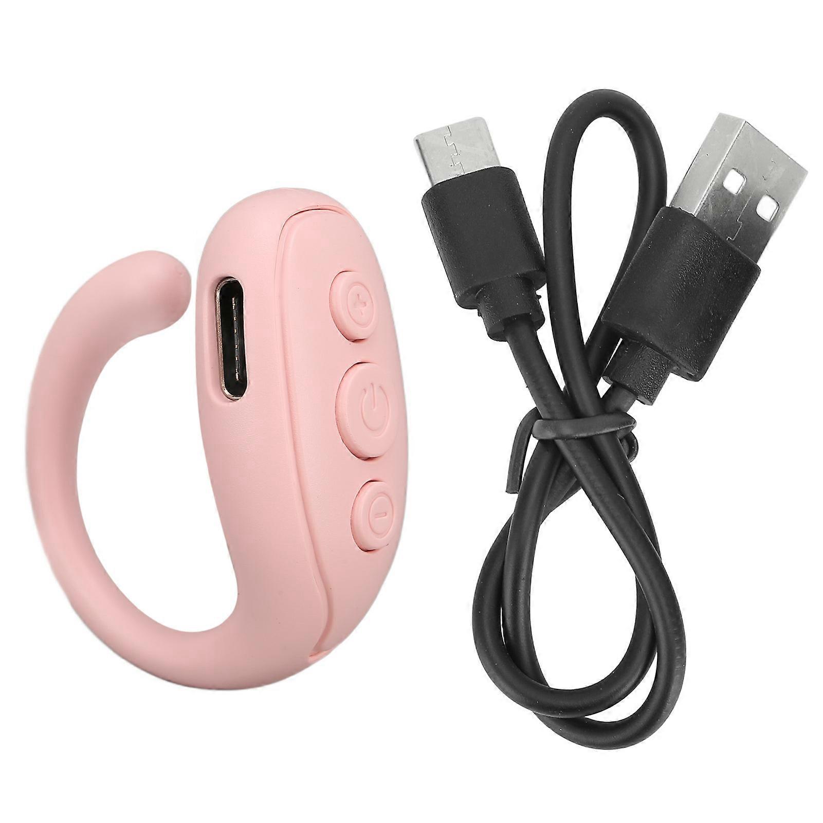 Mobile Phone Bluetooth Remote ABS Ring Shape Long Battery Life Camera Remote Shutter for Tablet Pink
