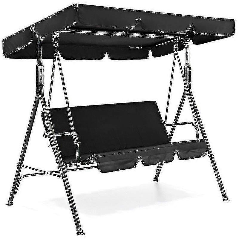 Barsinfi 3 Seat Swing Canopies Seat Cushion Cover Set Patio Swing Chair Hammock Replacement Waterproof Garden