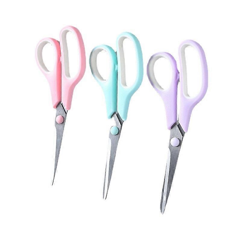 7.5-inch multi-purpose scissors 2-pack, comfortable grip, suitable for school, home office, tailoring, etc., random colors