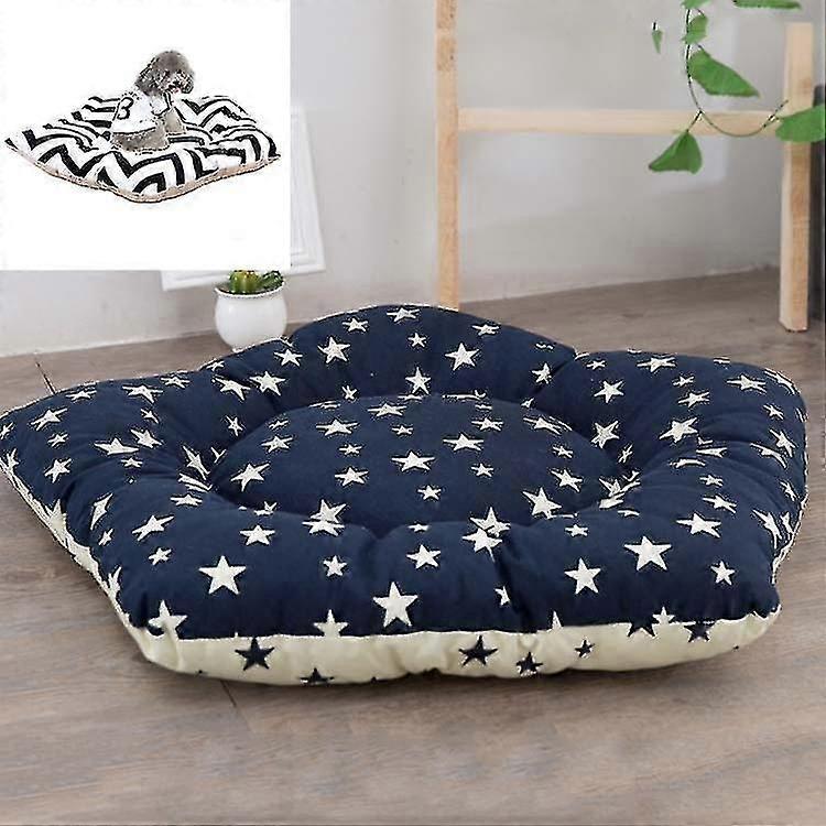 pet tent sleeping mat dog bed, specification: small 40cm(navy star)