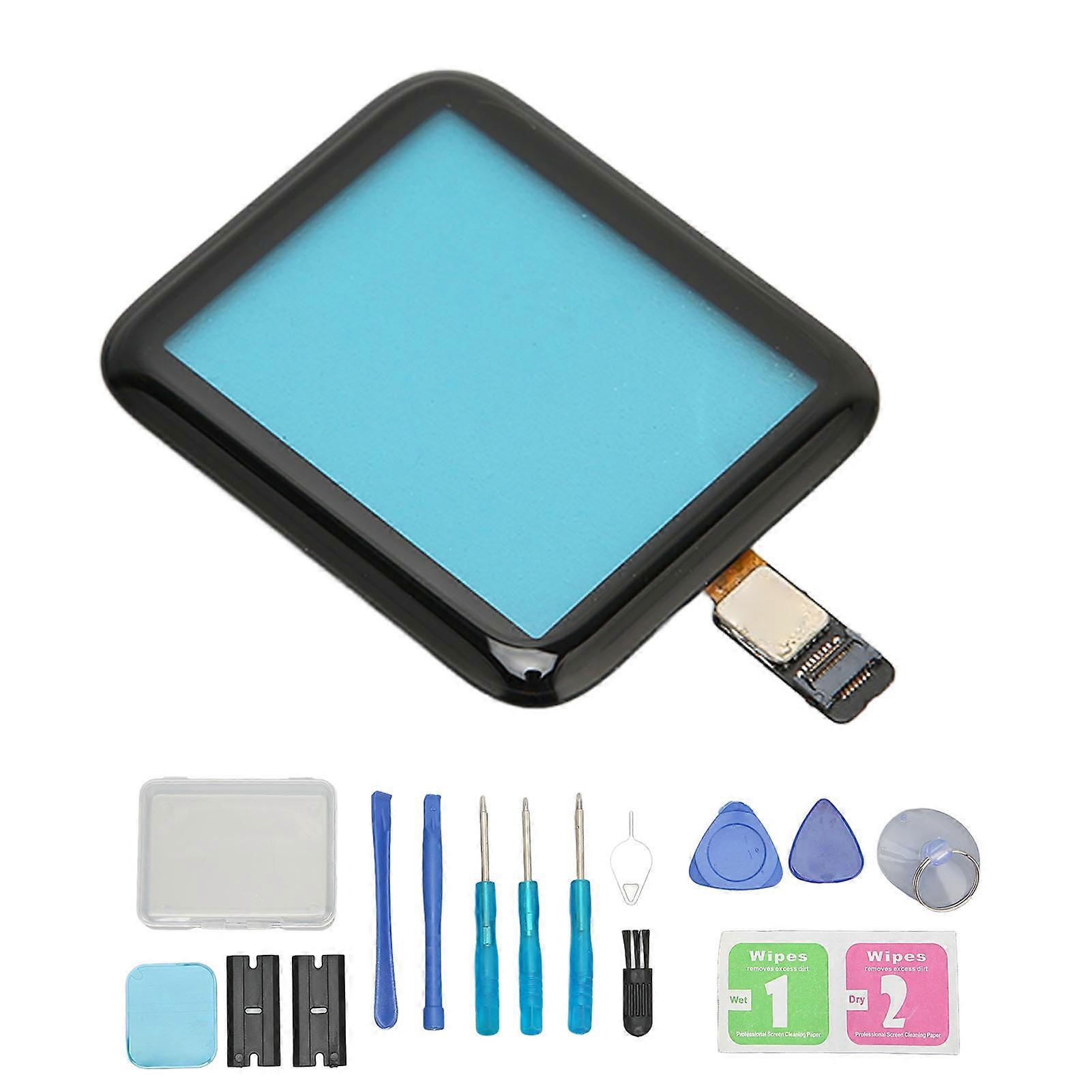 Watch Front Glass Lens Digitizer with Connector for IOS Watch Screen Repair Kit for IOS Watch Series 2 3 42mm/1.7in