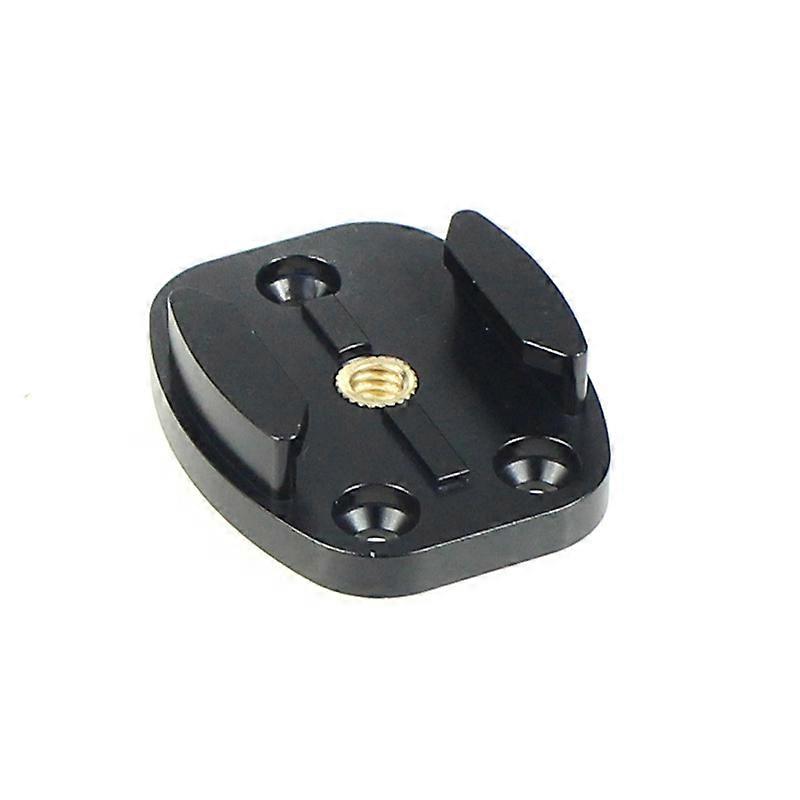 CNC aluminum alloy GOPRO hero 10/9 tripod flat mount 1/4 copper screw hole quick release base 2 pieces