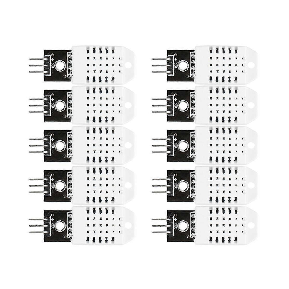 10 Pcs Dht22 Digital Temperature And Humidity Sensor Temperature And Humidity Module Electronic Bui