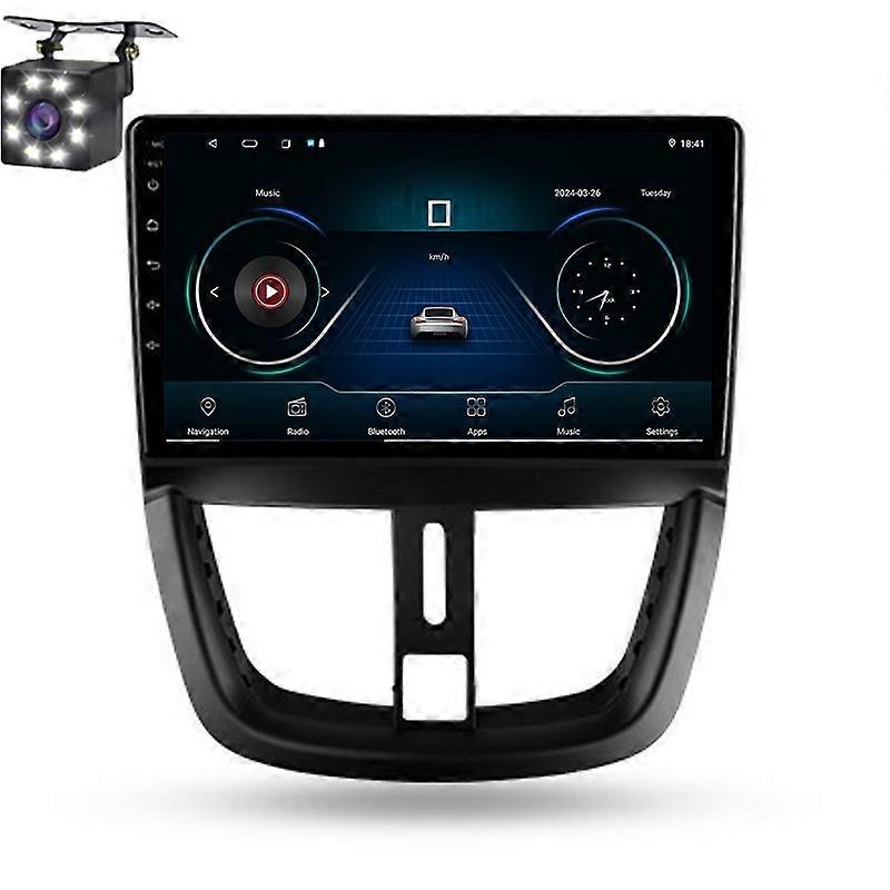 Android For Peugeot 207 2006 - 2015 GPS Navigation Stereo Head Unit Dash Cam Carplay
