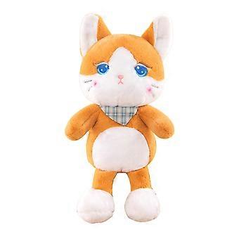 Adorável gato de olhos azuis Brinquedos de pelúcia macio confortável confortável para ansiedade e alívio do estresse
