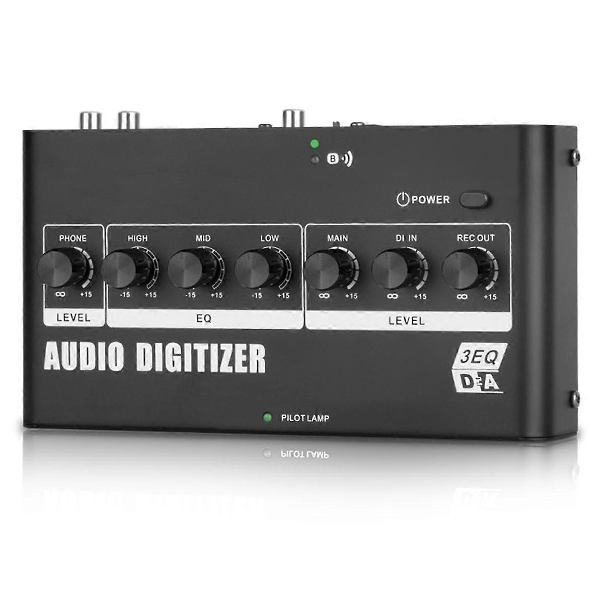 48kHz DAC, Supports Signal Conversion From Digital Optical Coaxial Audio to R C A 3.5mm Analog Audio EU Plug