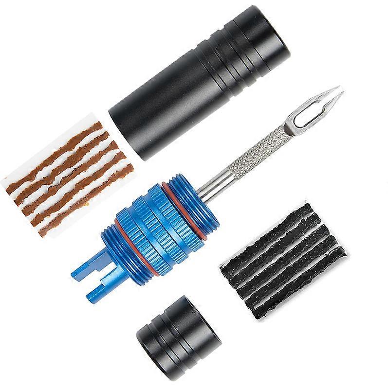 Tubeless Bike Tire Tool, Repair Kit and Sealant Injector Syringe Set