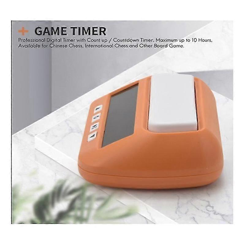 New Professional Chess Clock Digital Watch Count Up Down Timer Board Game Stopwatch,orange