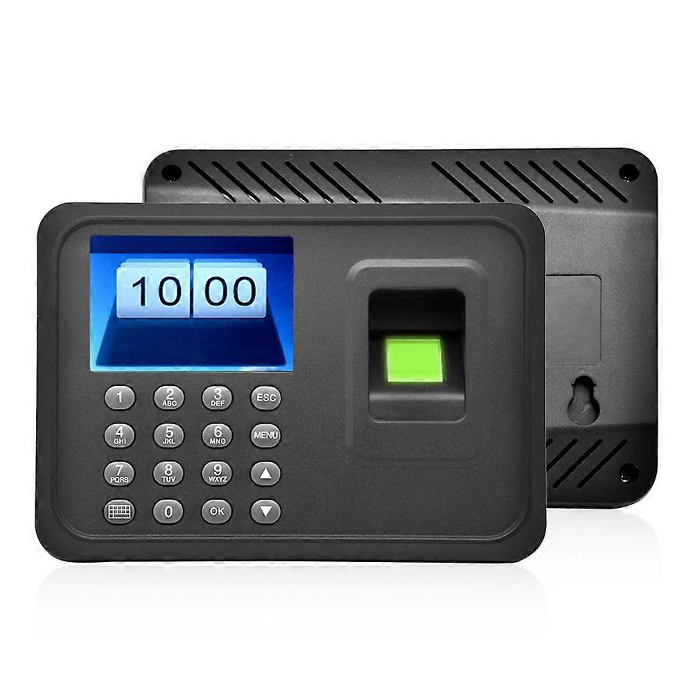 2.4 '' TFT LCD-skjerm Biometrisk USB fingeravtrykk oppmøte maskin Gratis programvare Passord Ansattes innsjekkingsleser