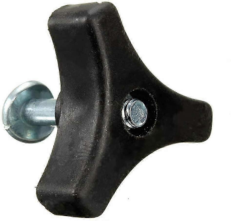 2 قطع جزازة العشب مثلث مقبض مقبض المسمار الجوز المسمار بولت مقبض قطع غيار حديقة أداة الملحقات لآلة العشب هوندا / جزازة العشب (أسود)