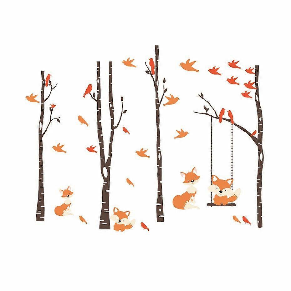 1pc Forest Wallpaper Cartoon Animal,2024 Ping