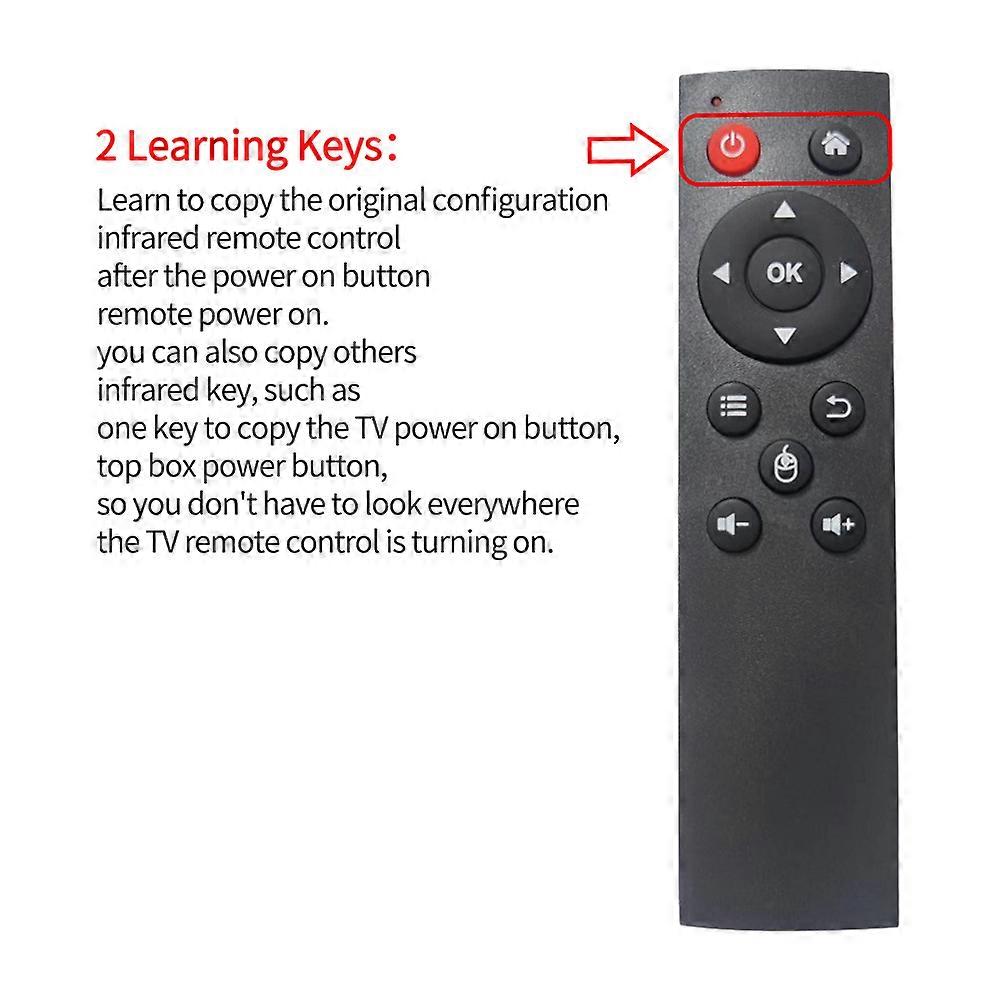 T9B Universal Wireless Bluetooth Remote Control with 2 IR Learning Keys for Android TV Box PC Projector Tablet Remote Control