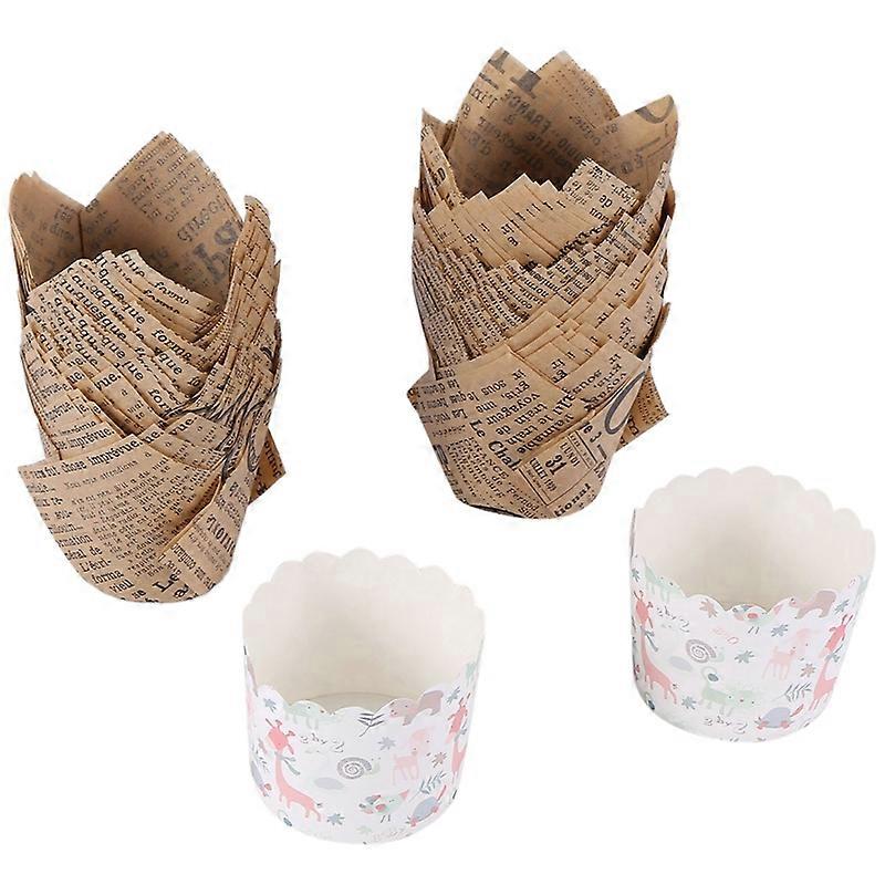 150 Pcs Cupcake Liners Baking Cups Muffin Liner Grease-Proof Paper Cupcake Wrappers for Wedding, Bi