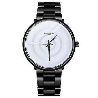 Fashion S^imple Black Blue White Luxury Hollow Steel Mechanical Watch Wrist Clock Retr